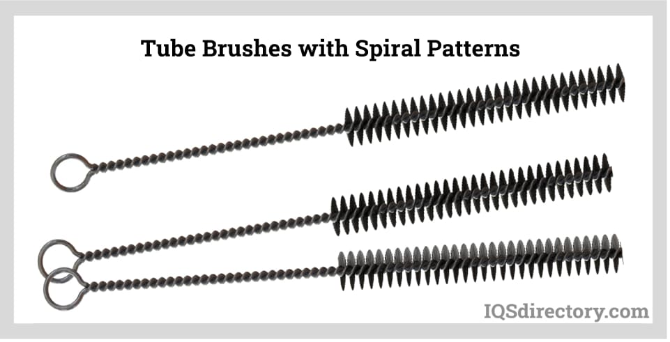 Tube Brushes with Spiral Patterns